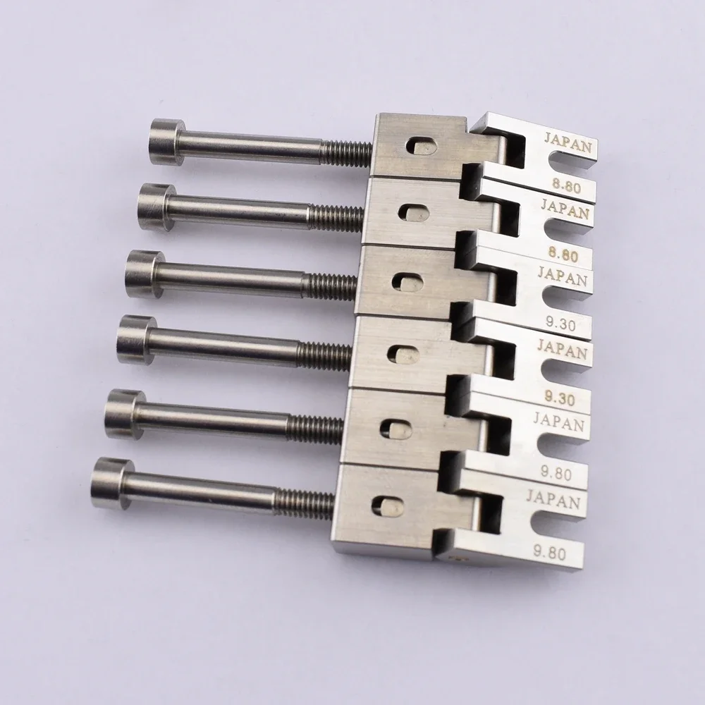 ( 6/7 Strings ) Guitar Bridge Stainless Steel Saddle For FR Tremolo System Bridge - Made in Japan
