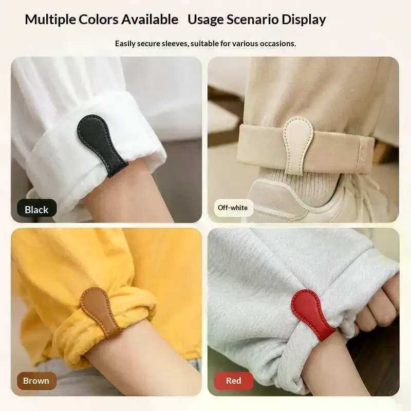 2Pcs Fixed Magnetic Buckle For Trouser Legs Detachable Nail-free And Seam-free Leather Leg-retracting Buckle Sewing Tools