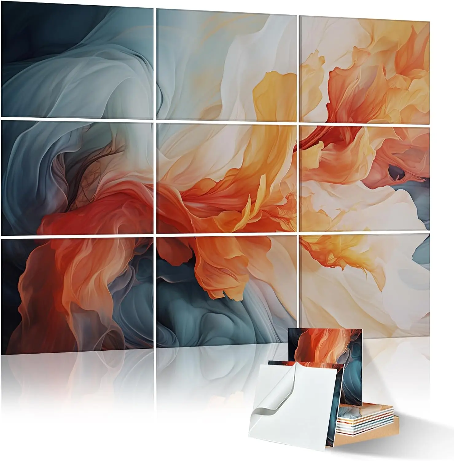 

9 Pack Acoustic Panels, 48x36 Sound Absorbing Decorative Panels for Studio Home Office