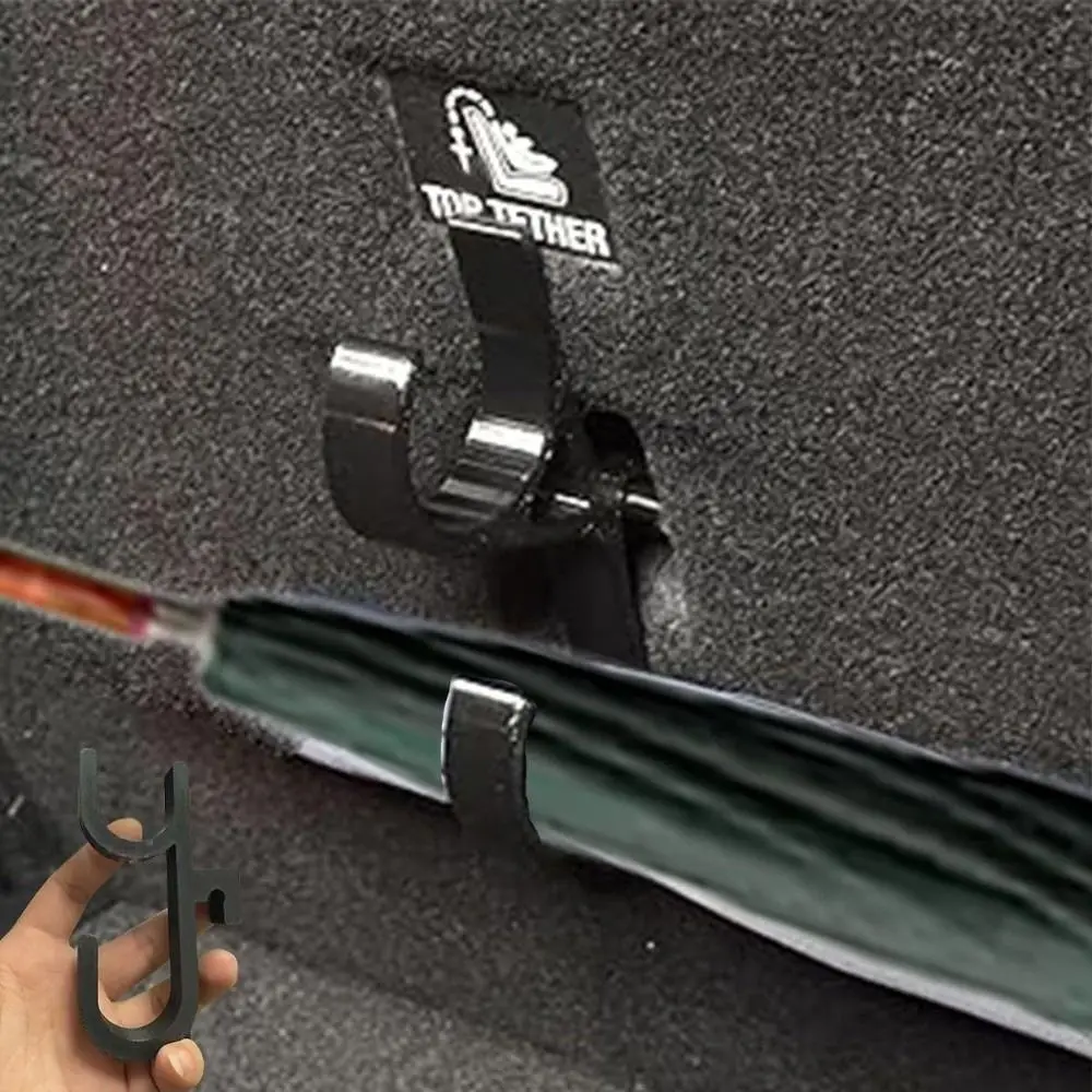 New 2Pcs Single/Double Hook Car Umbrella Hooks No Drilling Anti-tilt Car Umbrella Holder Vertical Suspension Car Trunk Hook