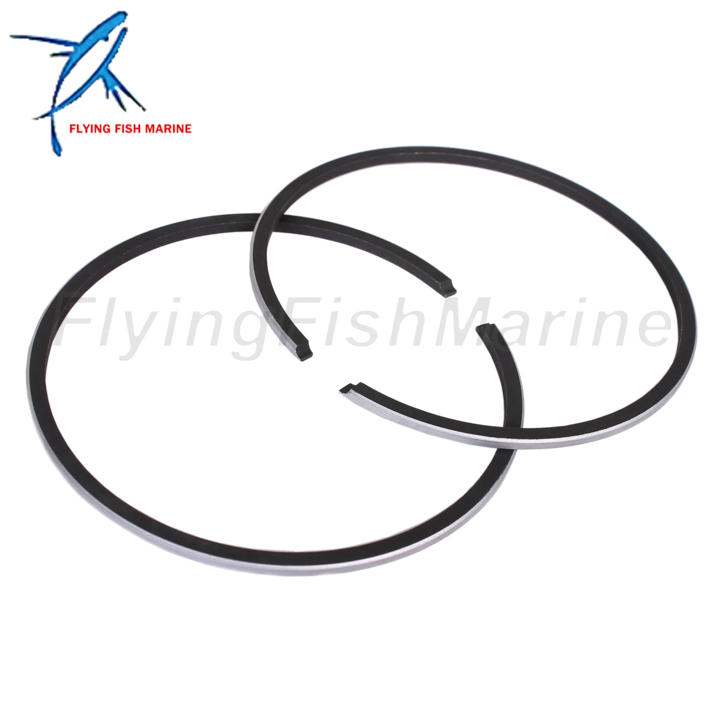 Outboard Motor 6J8-11601-01 STD Piston Ring for Yamaha 25HP 30HP, 59.5mm STD, 2 PCS