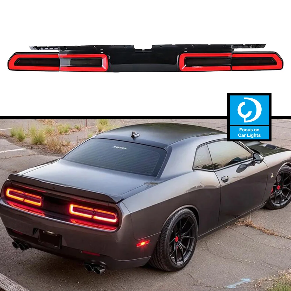 

Taillights Styling For Dodge Challenger 2008-2014 Tail Light LED DRL Running Signal Brake Reversing Parking Lighthouse Facelift