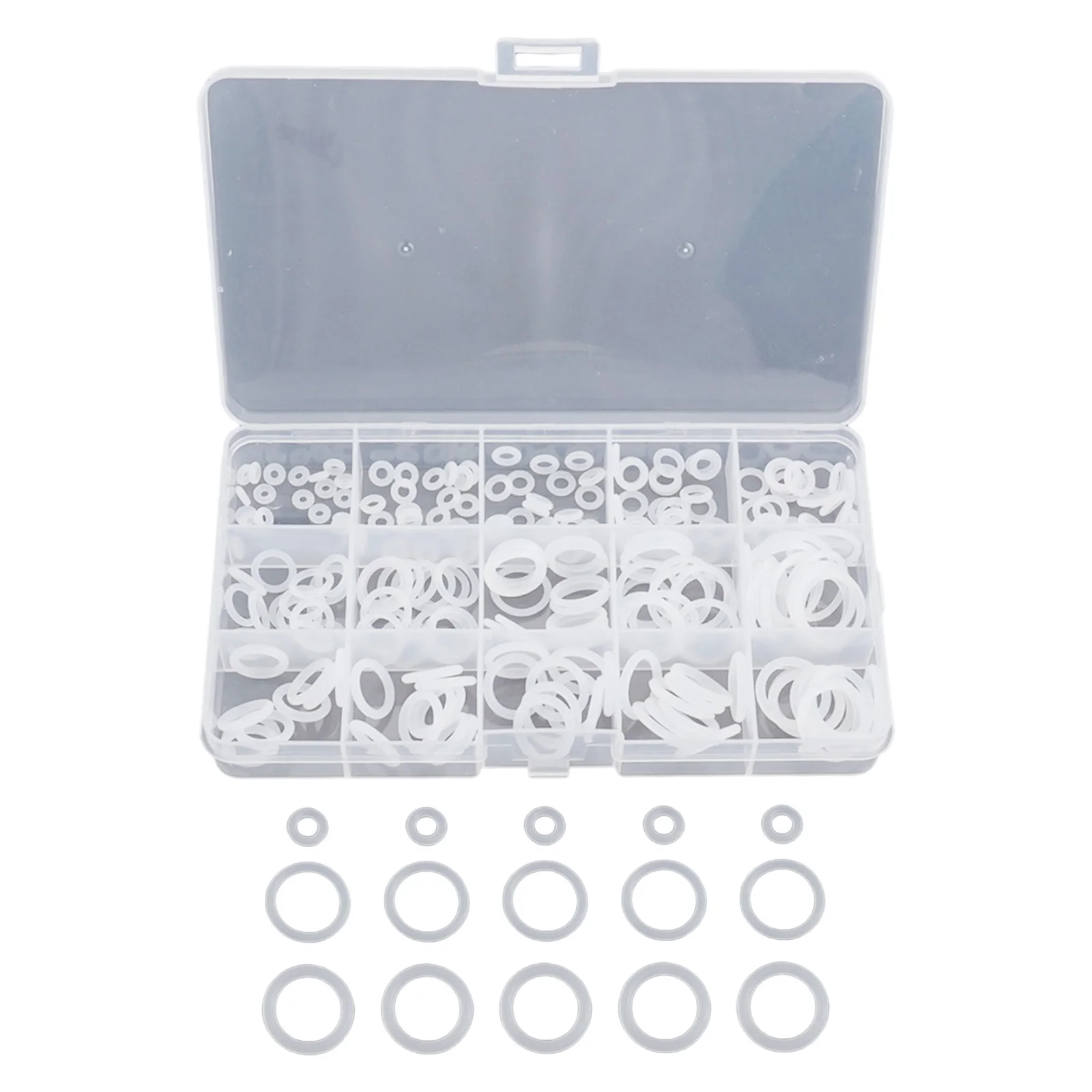 White O-Ring Sealing Gasket Set Assortment Kit Metric VMQ Accessories High Quality Replacements Rubber O-Ring 225pcs