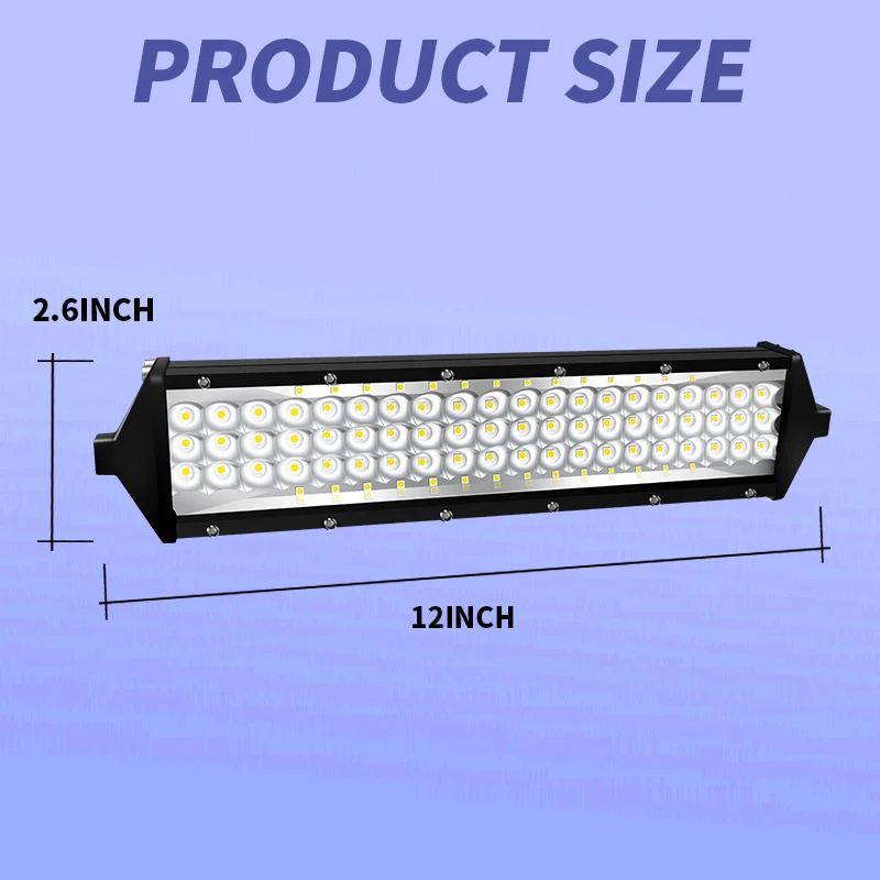 12 بوصة 134LED 402 واط 5 صفوف LED ضوء العمل بار الأضواء الفيضانات 12 فولت 24 فولت الطرق الوعرة مصباح ليد بار لشاحنة الطرق الوعرة 4X4 4WD سيارة SUV ATV