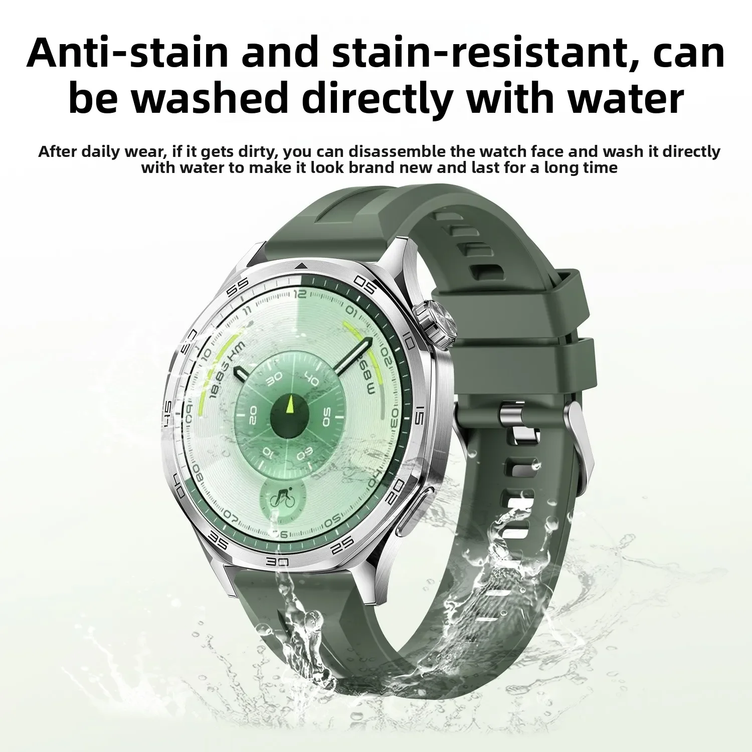 Correa de silicona de 22mm para Huawei Watch GT6/GT6 Pro, correa de reloj deportiva oficial de 46mm para Huawei Watch 5 4 3 GT5 GT4 Pro GT3, pulsera