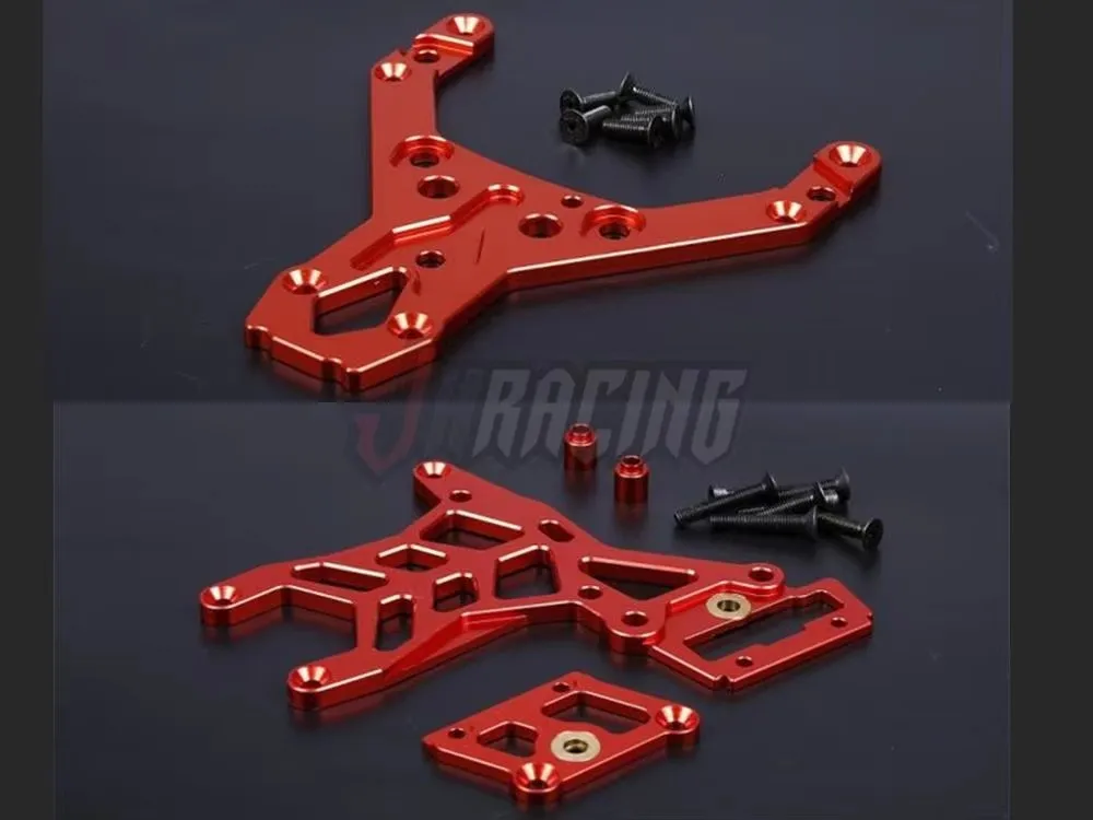 Obróbka CNC, w całości metalowa, pogrubiona przednia i tylna płyta podwozia do ROVAN KM HPI BAJA 5B 5T 5SC