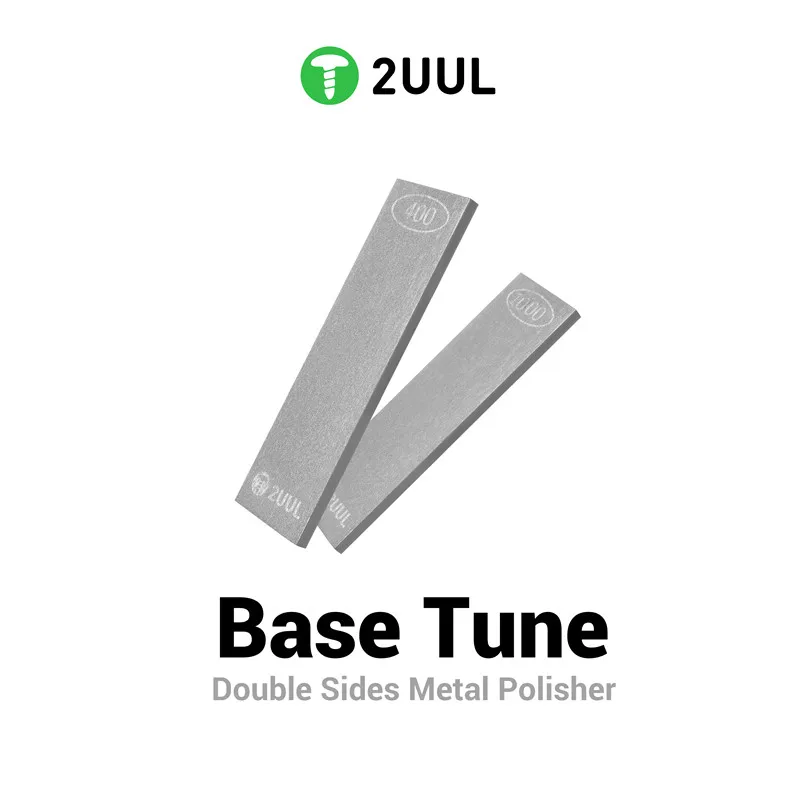 

2UUL FM01 Double Sides Metal Polisher for Tweezers, Ultra-Fine Polishing Set for Grinding & Trimming Welding Tip Tool