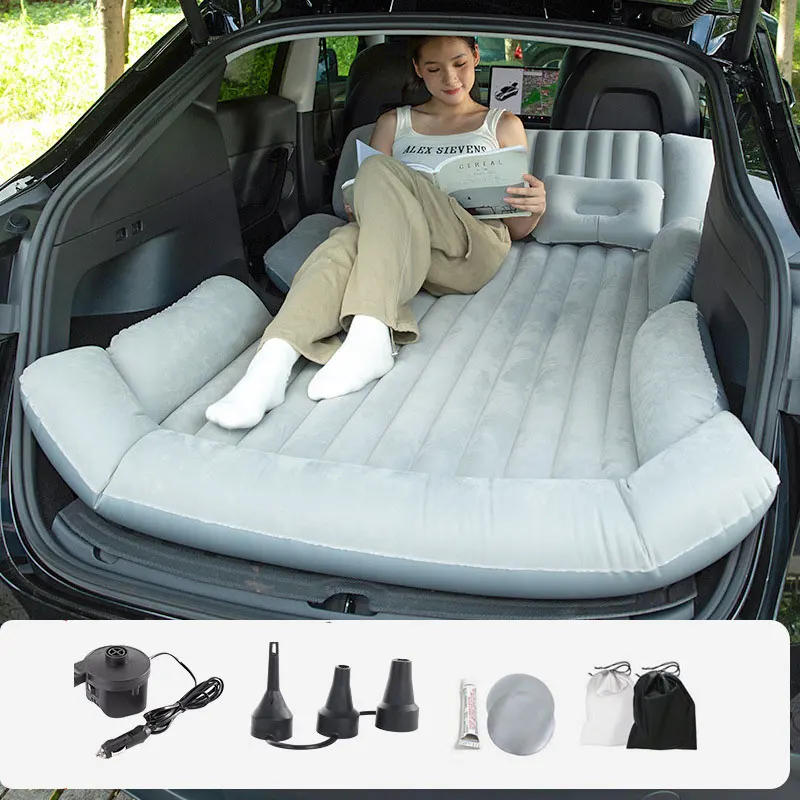 

Car Travel Cot Inflatable Mattress Folding Bed Rear Car Trunk Sleeping Mats Extension Board For SUV Camping Sleeping Mattress