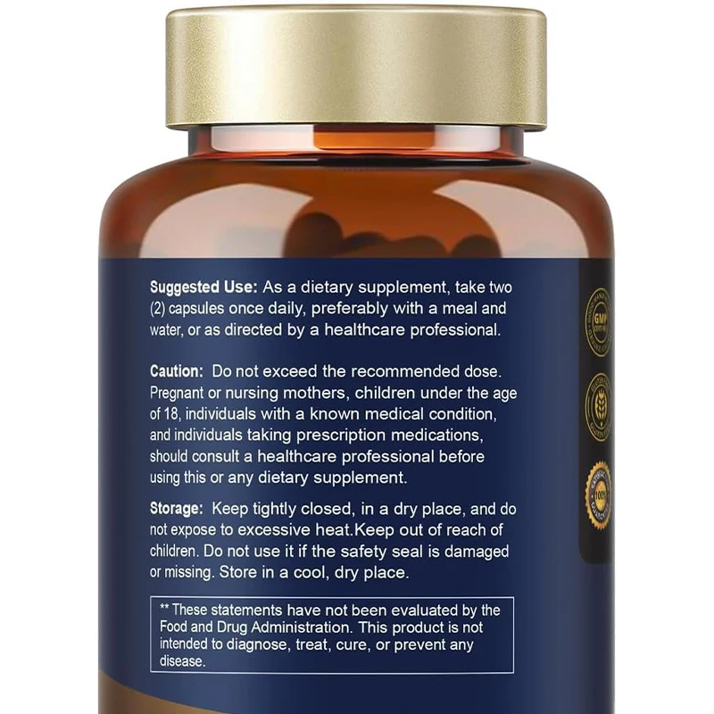 18 in 1 Organic Ceylon Cinnamon Supplement, Apple Cider Vinegar, Turmeric, Bitter Melon, Heart Boosting, 60 Capsules