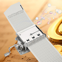 30 Note Tape Hand Crank Music Box Movement Hole Puncher 20 Papar Tapes  Music Box Movement Tape Compose Music Box