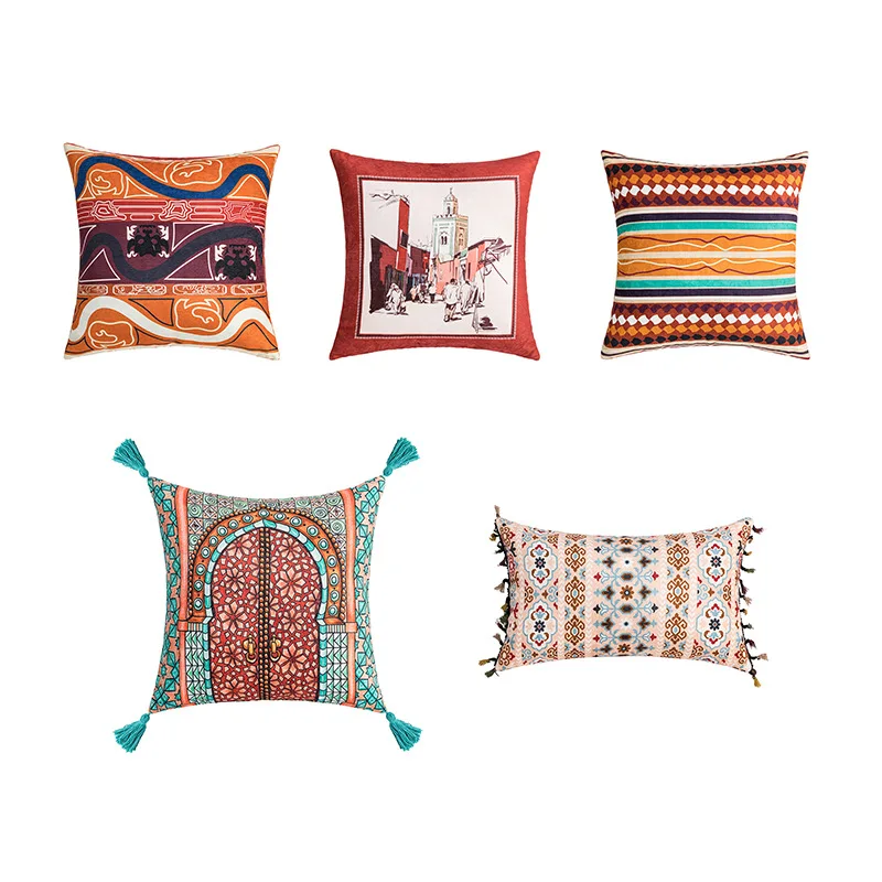 30x50/45x45cm New Moroccan Bohemian Style Throw Pillow Cover Home Sofa Couch Cushion Cover Decorative Pillowcase for Decor