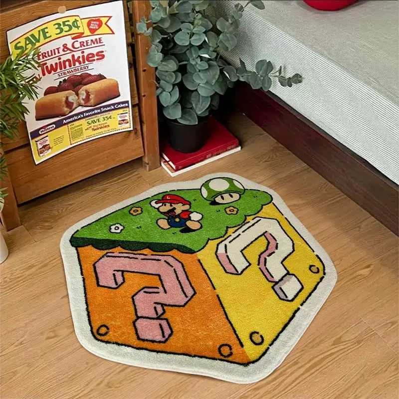 Question Mark Soft Bedroom Rugs Non-slip Bathroom rug Plush Carpet Machine Washable Floor Mat