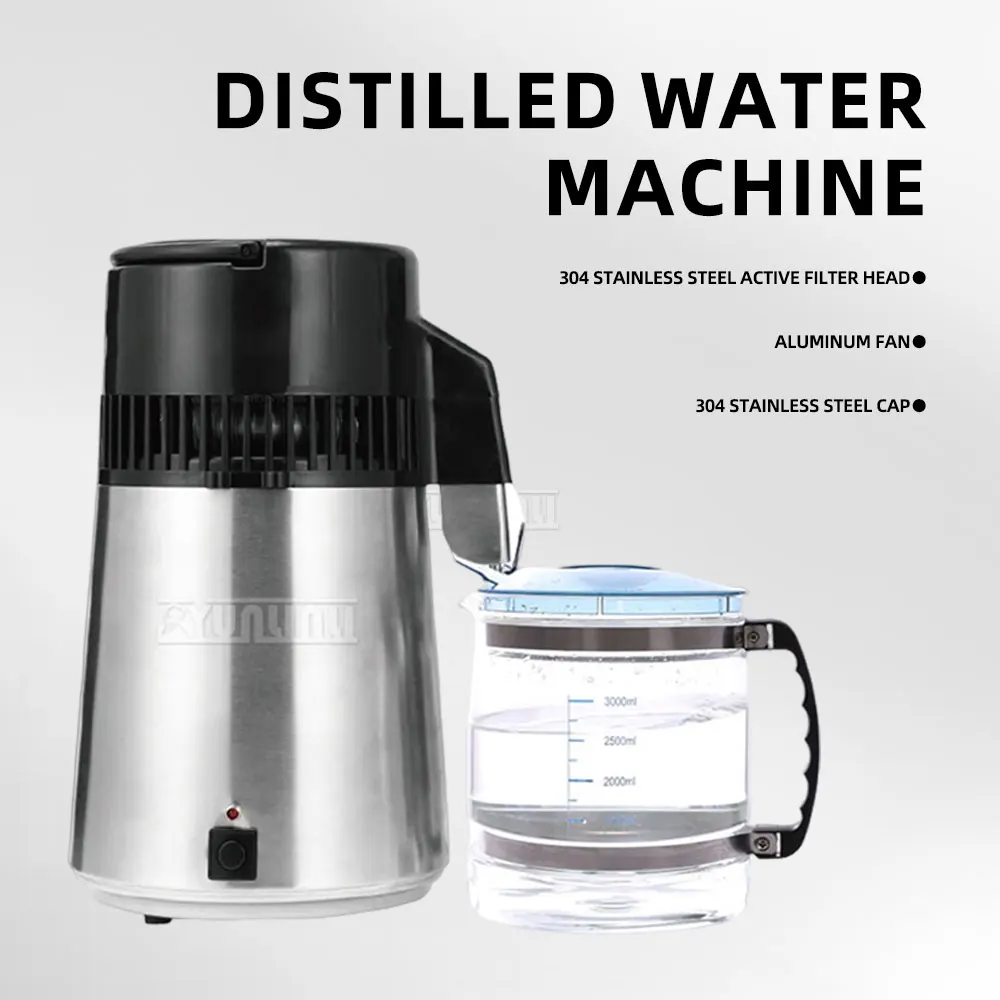 Stainless Steel Water Distiller for Home Dental Lab Use Small