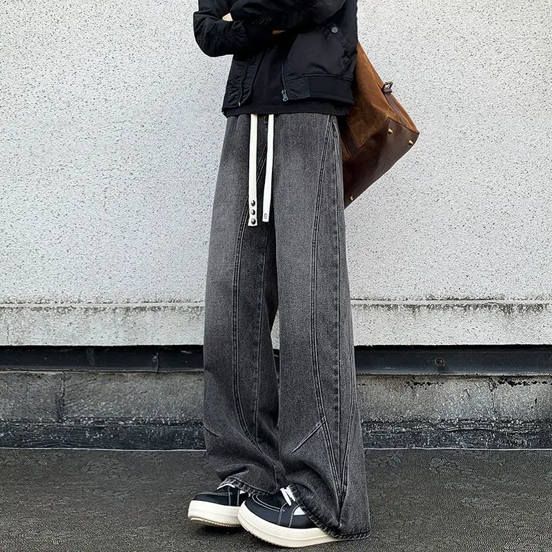 

Loose Casual Faionable Jeans Men's 2025 New Straight Leg Long Pants Teenagers Versatile Comfortable Classic Blue Denim Jeans