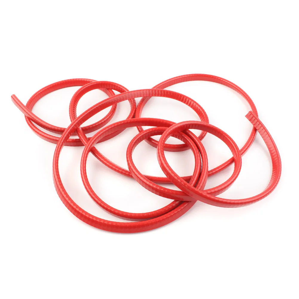 4M 13Ft Universal Car Rubber Seal Trim Molding Strip Auto Door Edge Lock Protector Red