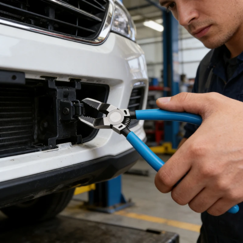 

1pc Car Clip Rivet Tightening Multifunctional Diagonal Pliers Wire Stripping Disassembly Universal Maintenance Manual Tool