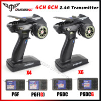 DUMBORC X6 X4 6CH 4CH 2.4G Transmitter X6FG X6DCG Gyro Receiver Remote Control for 1/10 1/8 RC Car Crawler Axial SCX10 D90 Boat