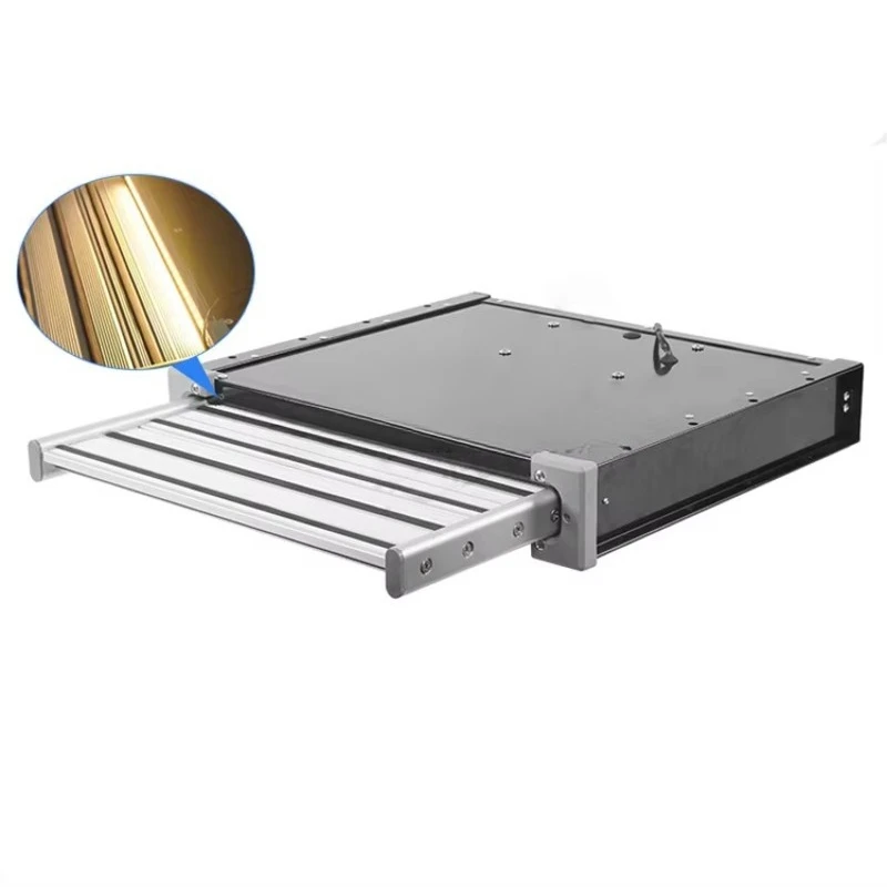 

RV Push Step Aluminum RV Step 12v Electric Retractable Single Step with Light Emitting Diode Light