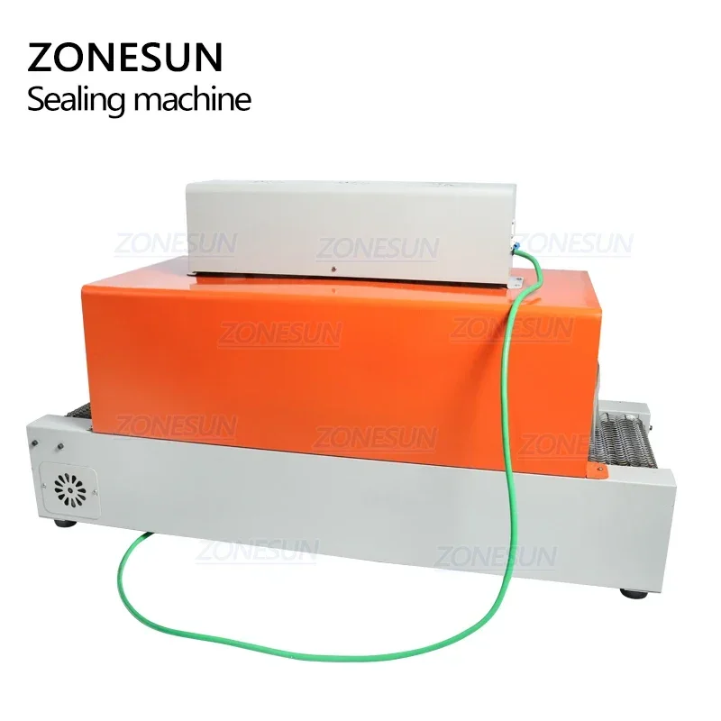 ZONESUN ZS-BS260 Automatic Heat Shrink Tunnel Packaging Machine Tabletop POF PVC Film Wrapper Sealer for Cosmetics Shoes Bottles