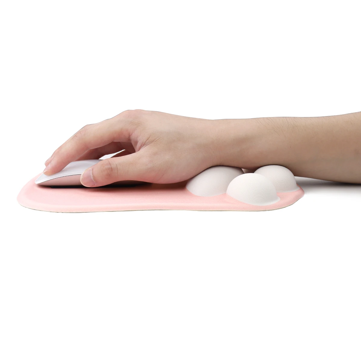 Silicone pulso resto mouse almofada kawaii gato pata acessórios de jogos teclado deskmat computador computador computador computador computador gamer bonito rosa sílica gel mousepad