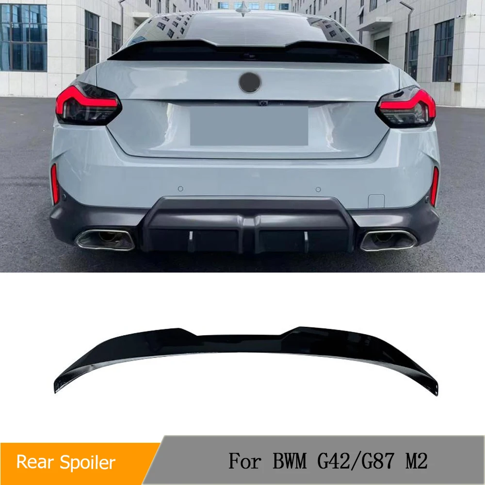 

Car Rear Trunk ABS Glossy Black Spoiler for BMW 2 Series G87 M2 / G42 M240i Coupe 2020-2022 Rear Trunk Spoiler Wing Lip