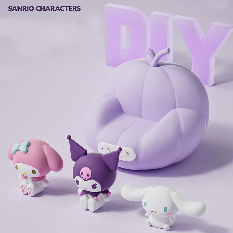 

Периферийные устройства Kawaii Sanrio My Melody Kuromi Cinnamoroll, мультяшный сидящий диван, силиконовый ночник, трехскоростной регулируемый таймер