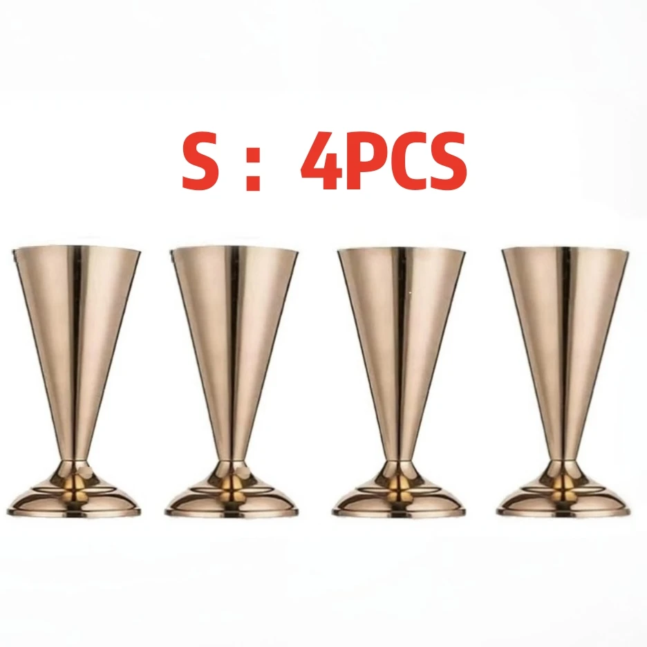 Gold Metal Trumpet Vase Stand Holder Cone Flower Holder for Wedding Table Centerpiece, Party & Home Decor 3 Sizes Choose image 3