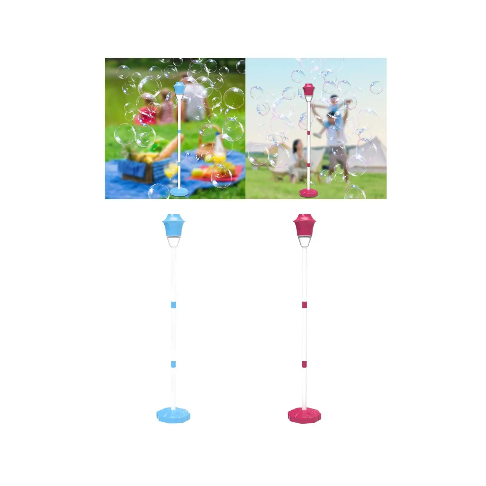 Bubble Maker Toy Standing with Lights & Music Portable Ligheweight 47'' Height Summer Toys for Party Wedding Party Favors Gifts