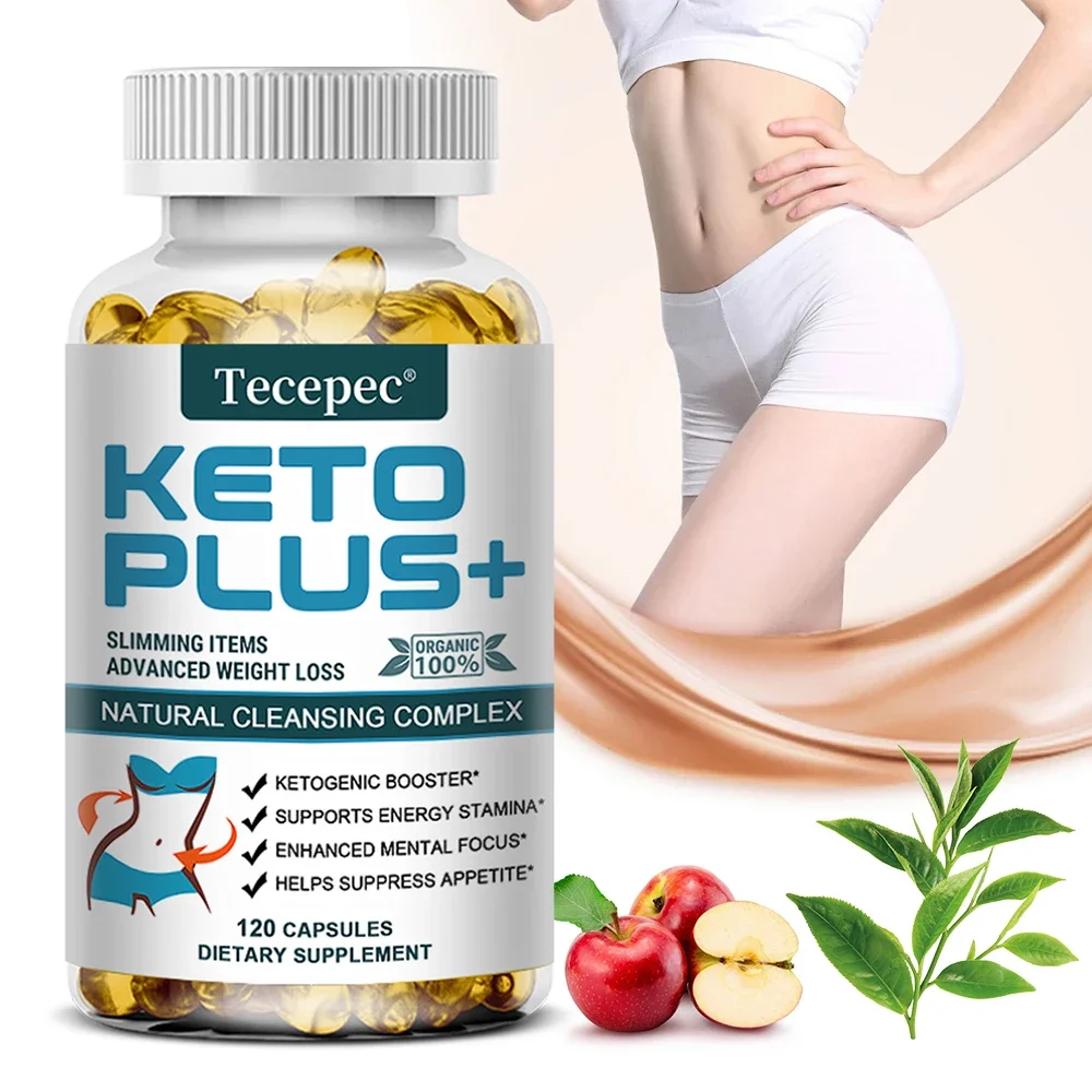 Tecepec Keto Plus+ Weight Loss Supplement Fat Burning Capsules Malic Acid Burn Belly Fat and Muscle Supplement Ketogenic Diet