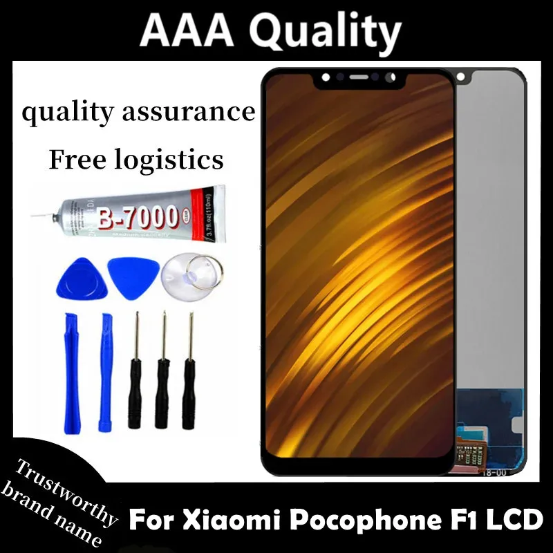 Original Poco F1 Lcd Display For Xiaomi Pocophone F1 Lcd Display Touch Screen Digitizer Assembly For Xiaomi Pocophone F1 Poco F1