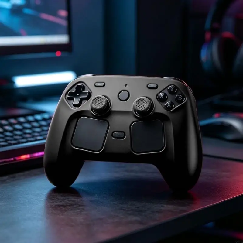Q6PA Silicone Protective Shell for Steam Controller 2, Grip Texture, Molded Openings, Easy Control Access for Daily Play