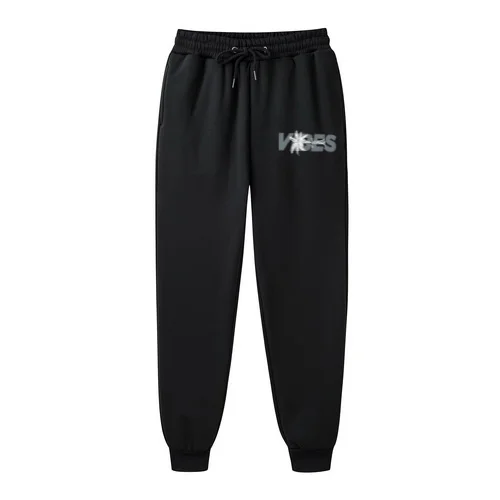 Men's Grey Graphic Print Sweatpants Drawstring Elastic Waist Joggers Casual Streetwear Tapered Ankle Pants Fitness Running Sport