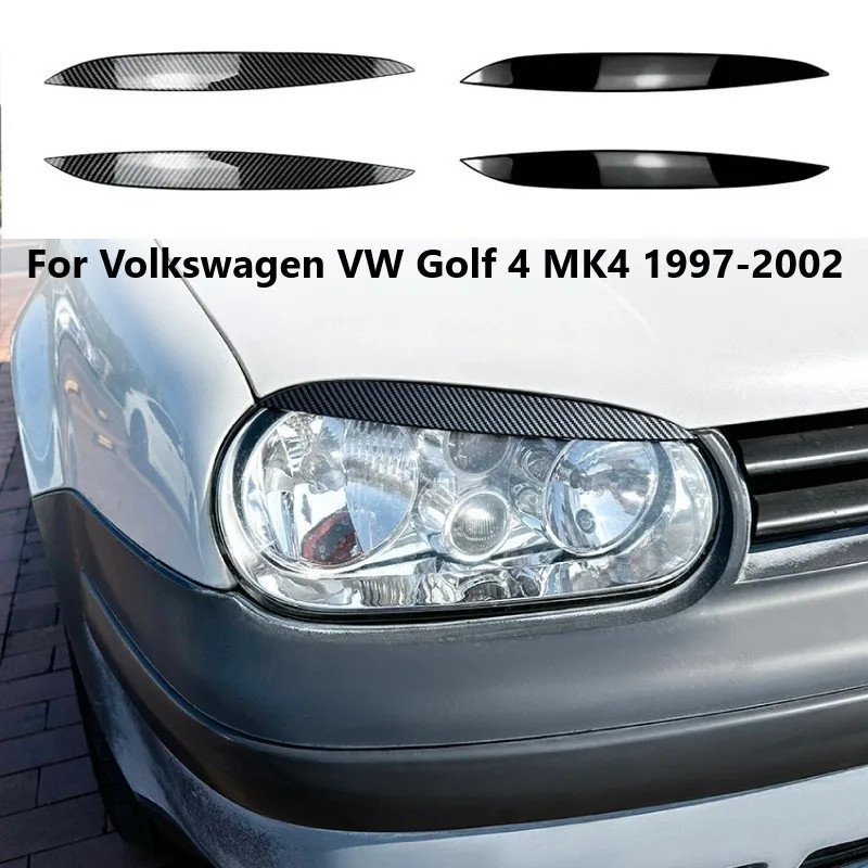 

Car Headlight Eyebrows For Volkswagen VW Golf 4 MK 4 1997-2002 Front Eyelids Eyelash Cover Trim Auto Body Kits Car Accessories