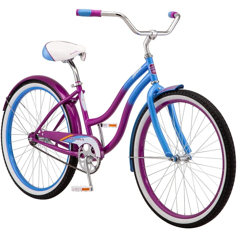 Lakona Youth and Adult Beach Cruiser Bike, Men and Women, 20-26-Inch Wheel Options