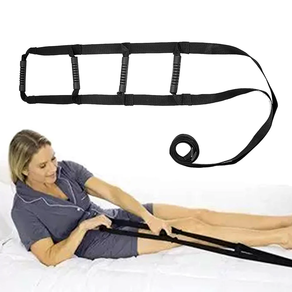 Pull Up Handle Rope Ladder Sit Up Rope Ladder Helper Adjustable with 4 Handle Bed Rail Assist Device for Patient Injury Recovery