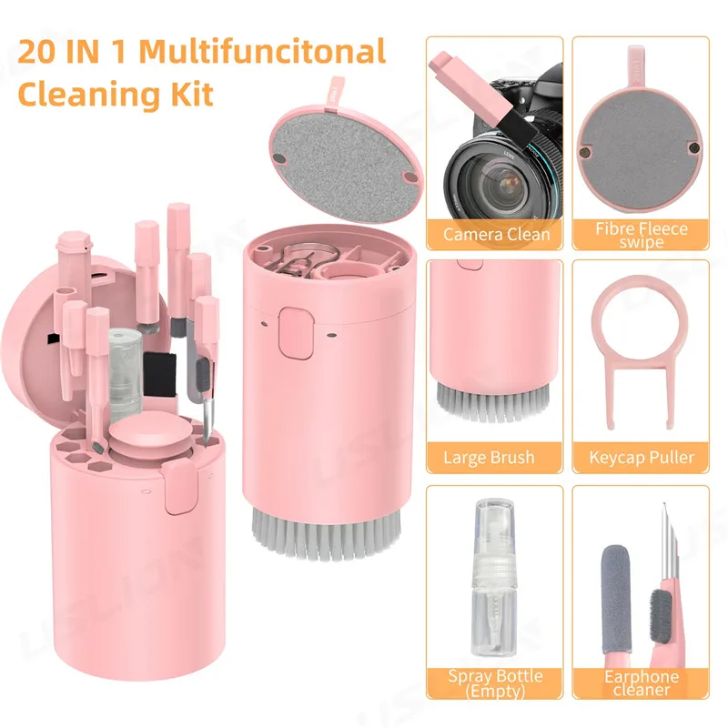 20 In 1 Digital Camera Headset Mobile Phone Laptop Keyboard Cleaning Tool Set Cleaning Brush Cleaning Pen For Airpods iPhone