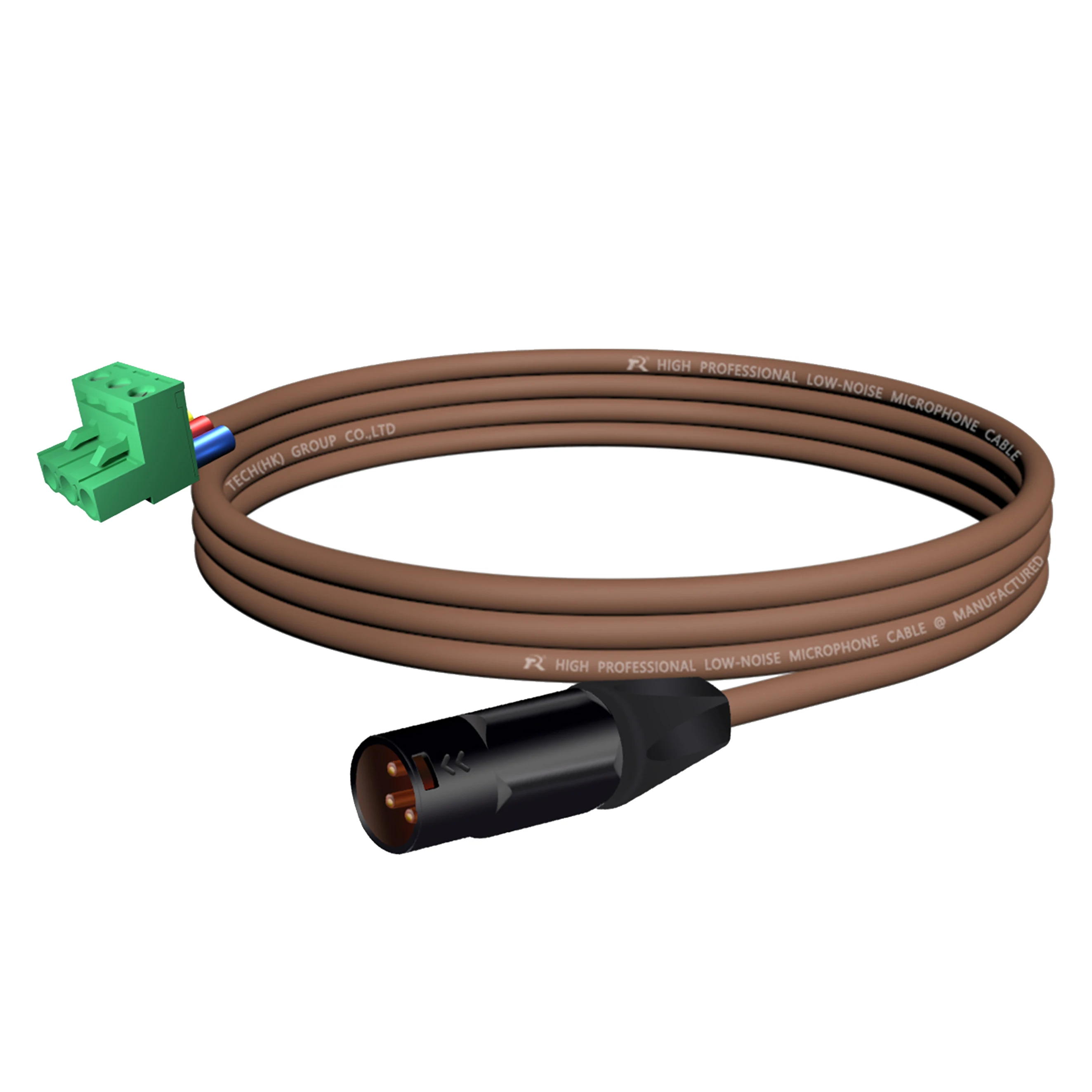 3-adriges XLR-auf-Phoenix-Terminal-Audiokabel ​ Entwickelt für Audio- und Industrieverbindungen, geräuscharm, symmetrische Audioübertragung – Detail 13