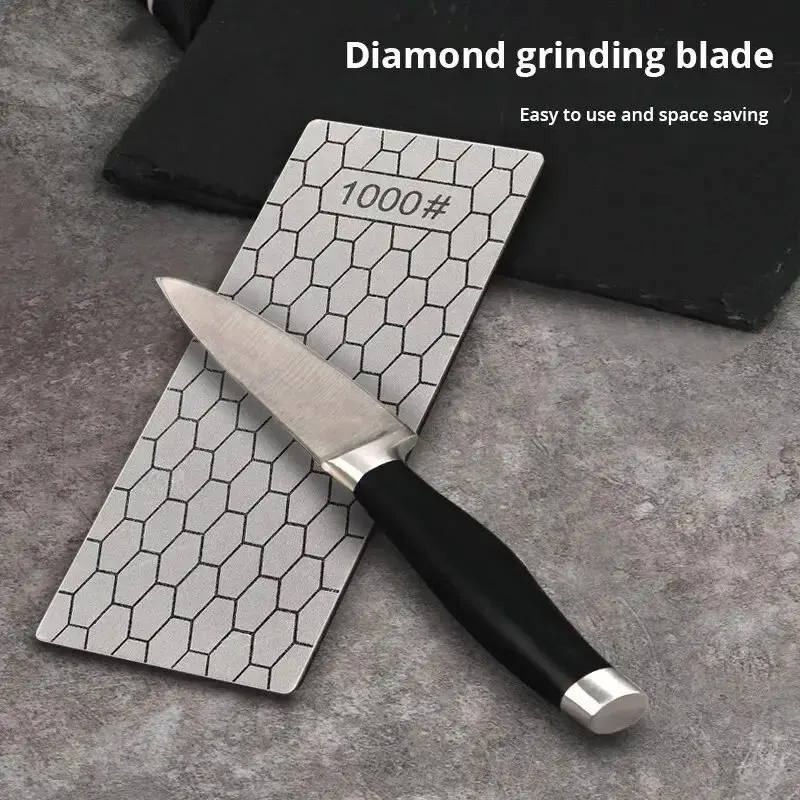 1pc Professional Diamond Knives Sharpening Stone 600# 800#1000# Knife Sharpener Ultra-thin Honeycomb Surface Whetstone Tool