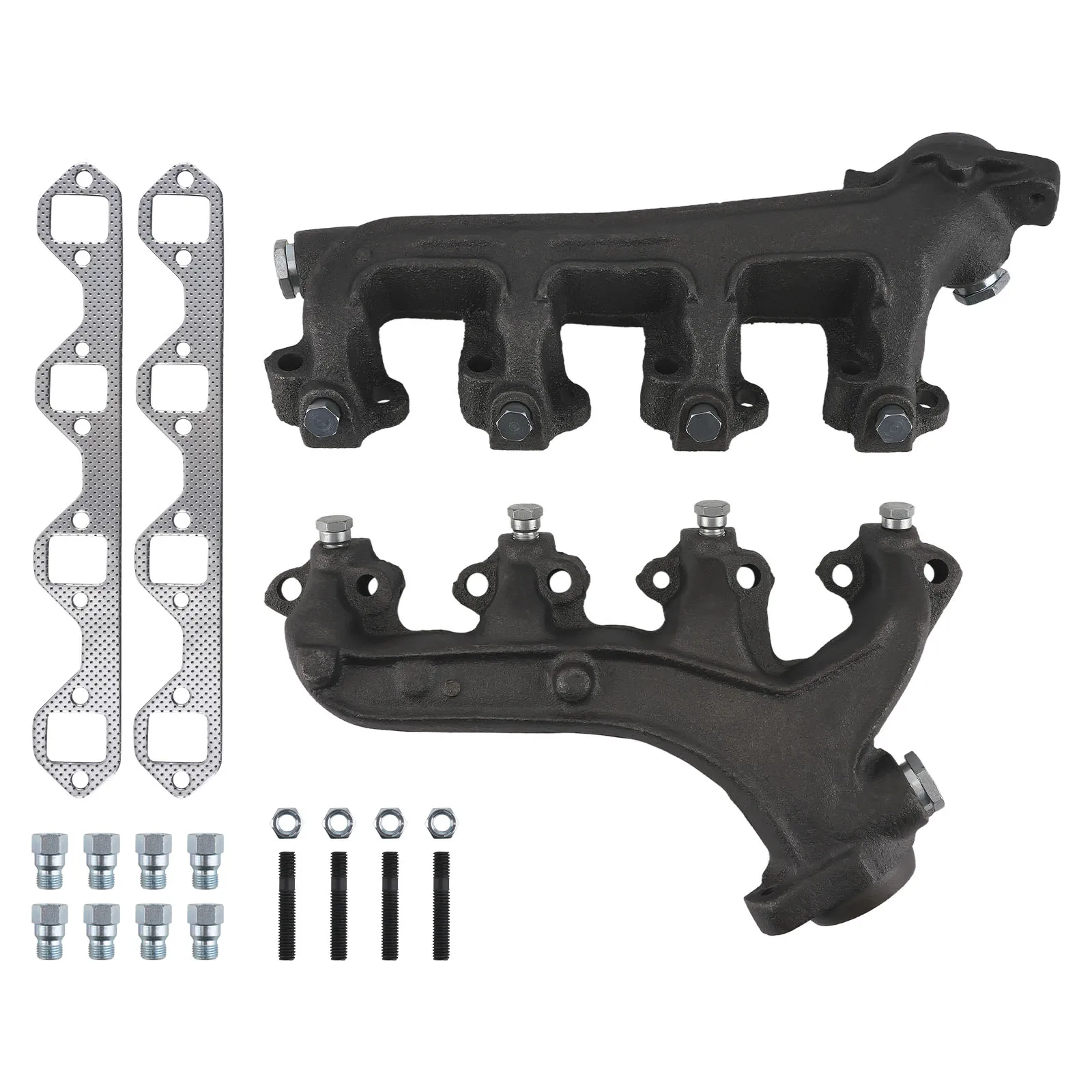 

MaXpeedingrods Left Right Exhaust Manifold For Bronco V8 5.8L 1988-1996 Cast Iron Kit F4TZ9430E F4TZ9430D E8TZ9430B E8TZ9430A