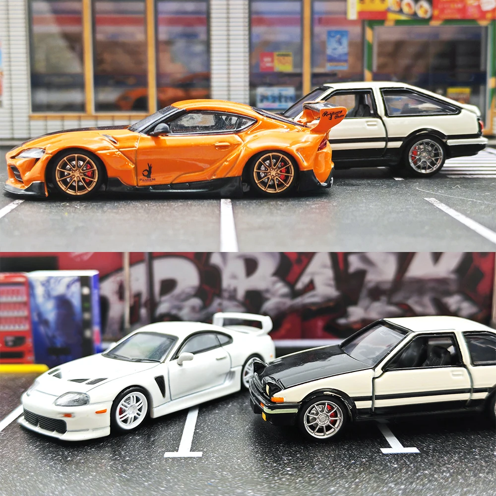 1/64 Model Car ABS 8 Sets Wheels with 2 Sets Rubber Tires Model Brake Disc Diameter 10mm Upgrade Refitting Parts for Tomica