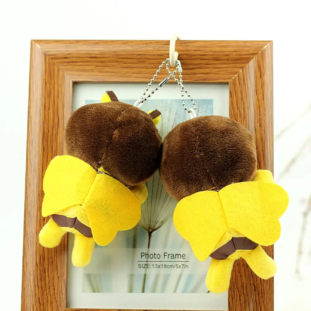 

12cm Bee Festival Plush Doll Animation Bee Festival Activity Decoration Gift Cute Plush Small Pendant Plush Bee Doll Bag Pendant