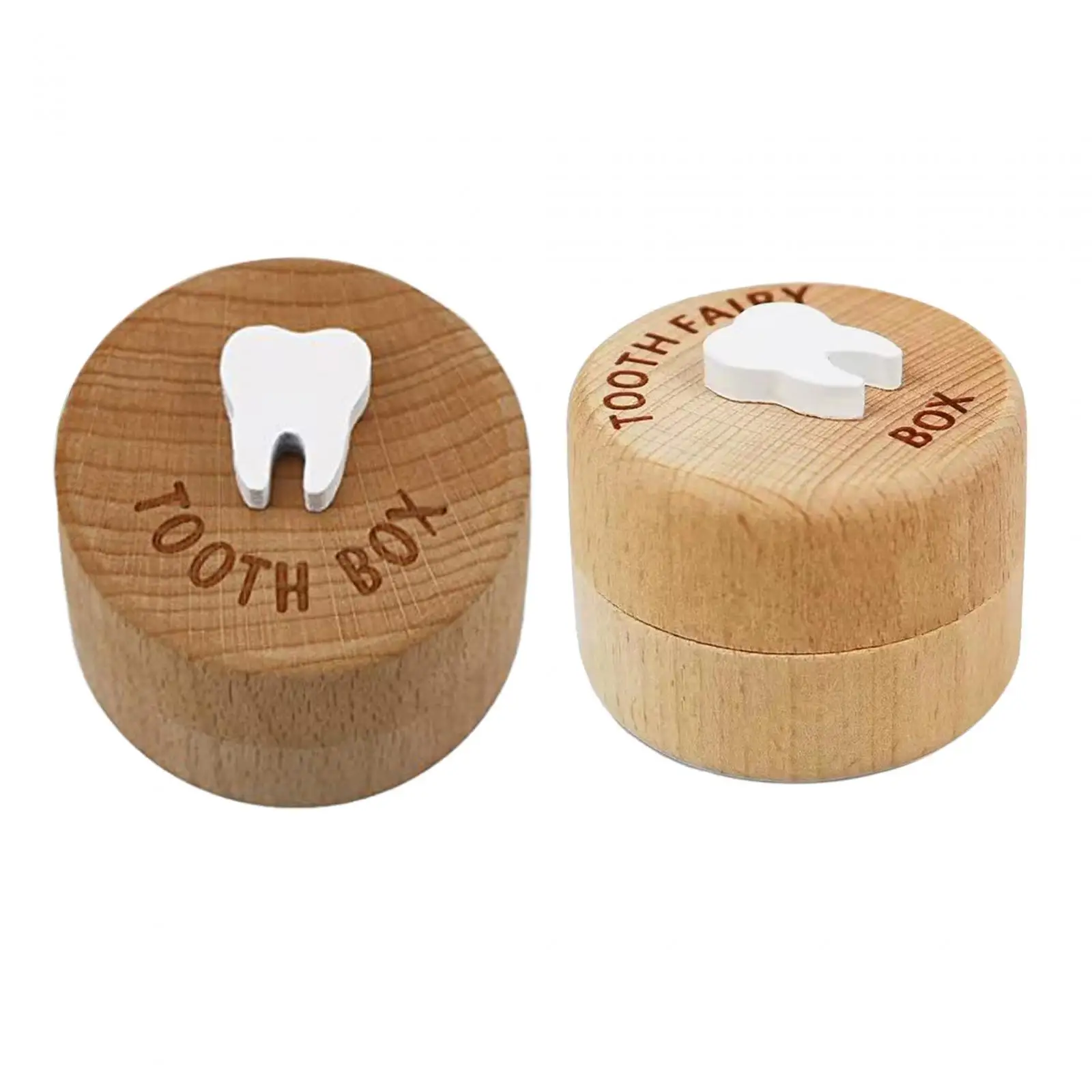 

Tooth Fairy Box Multipurpose Fetal Hair Box Portable Tooth Container Case for Birthday Gift Baby Shower Children Kids Baby