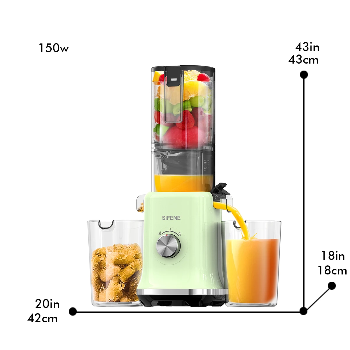 SiFENE Cold Press Juicer Machines, 4.3