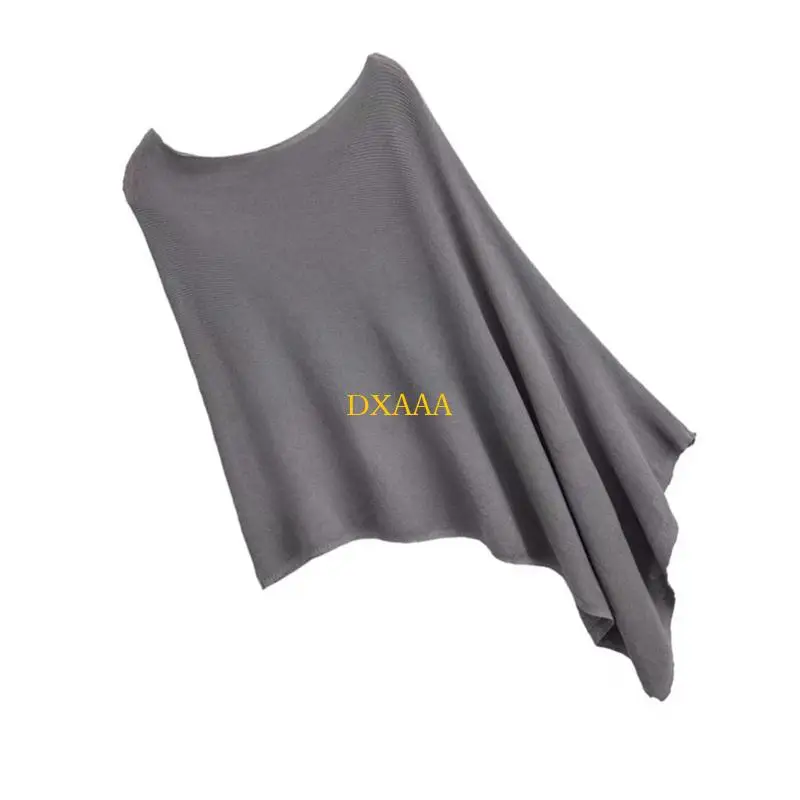 DXAA Soft Polyester Knitted Shawl Breathable Lightweight Cover Up Capelet For Spring Summer Evenings Beach Vacation