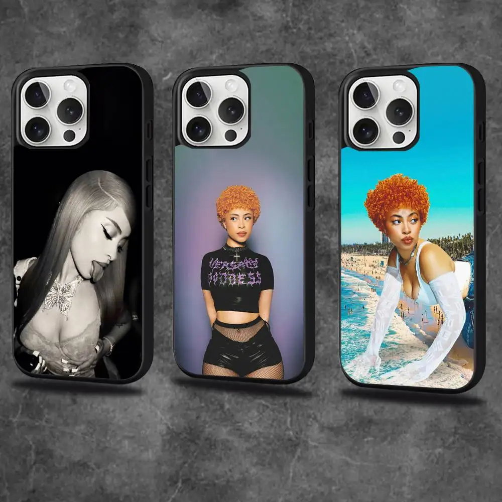 

Rapper I-Ice Spice Phone Case For iPhone 16,15,14,13,12,11,Pro,Max,Plus,Mini,SE4,E Magnetic Magsafe Wireless Charging
