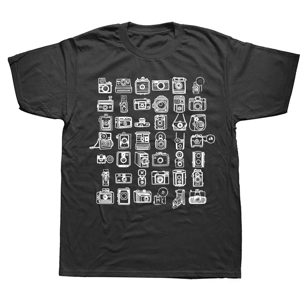 Funny Vintage Camera TShirts Graphic  Streetwear Short Sleeve Birthday Gifts Summer Style T-shirt Women Clothing Graphic Tshirts