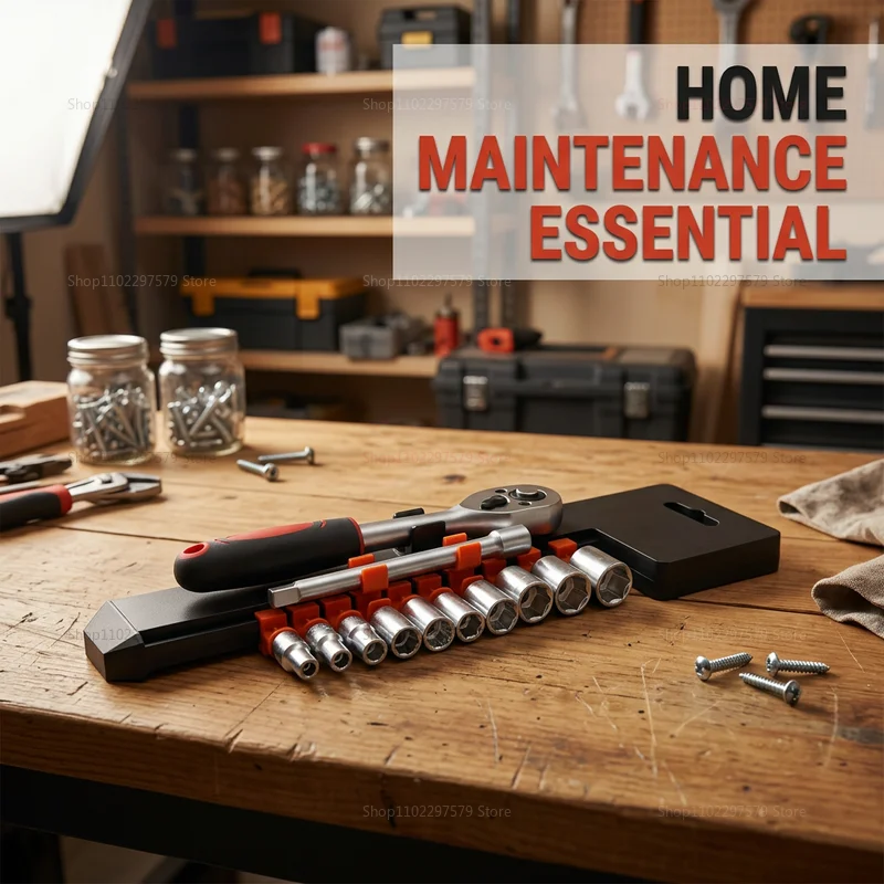 Hand Tools Maintenance Workshop - 12피스 자동차 소켓 세트(1/4인치 퀵 래칫