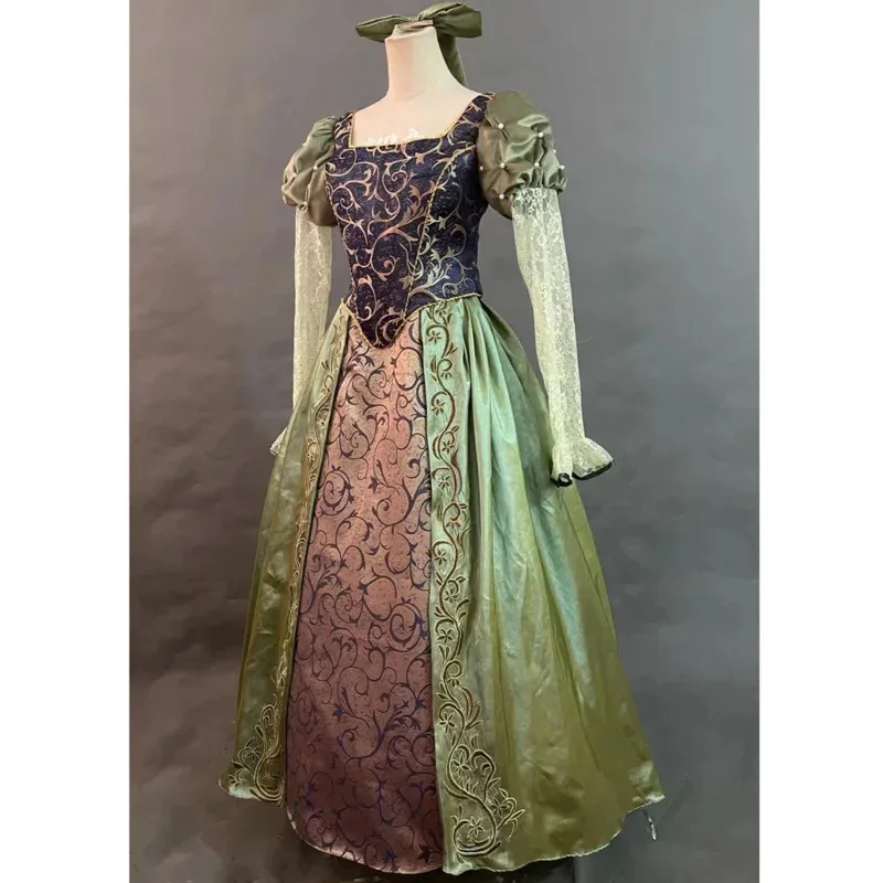 

Новое поступление, роскошный костюм принцессы Белль с вышивкой, карнавальный костюм, платье для библиотеки для женщин, костюмы на заказ для Хэллоуина dt'99