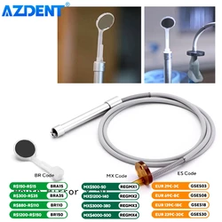 Dental Suction Anti-fog Mirror AZDENT with Saliva Suction Kit 50pcs Disposable Mouth Mirror Matching Handle Silicon Tube Dentist