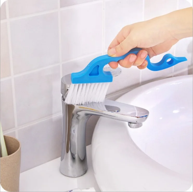 Swan Shape Window Groove Cleaning Brush Scraper Brush Sill Crevice Cleaner Household Cleaning Brush Wheel Kitchen Tool Small